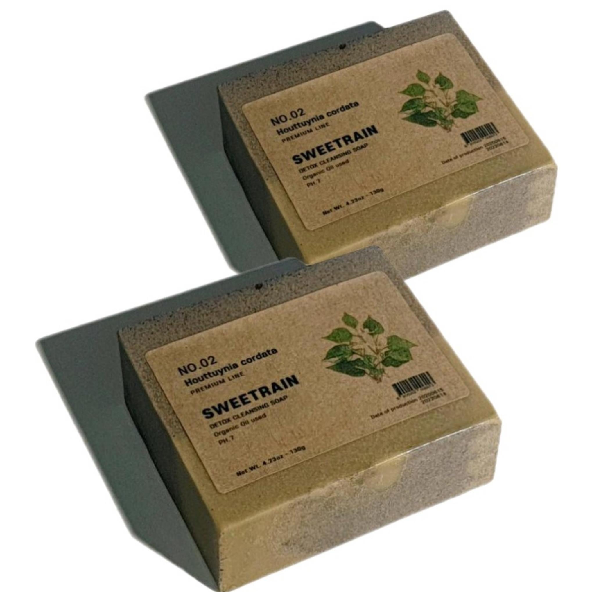 Мыло для умывания Sweet Rain Eoseongcho 130 г x 2 шт + сетка для пены