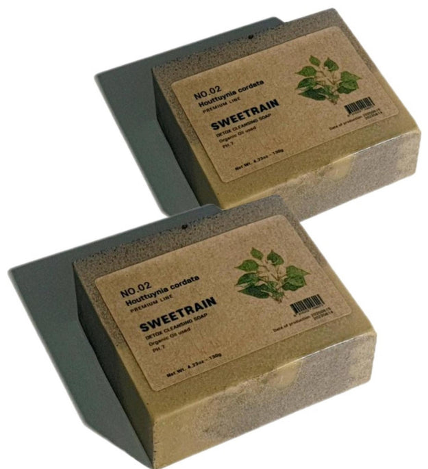 Sweet Rain Eoseongcho Cleansing Face Soap 130g x 2p + bubble net