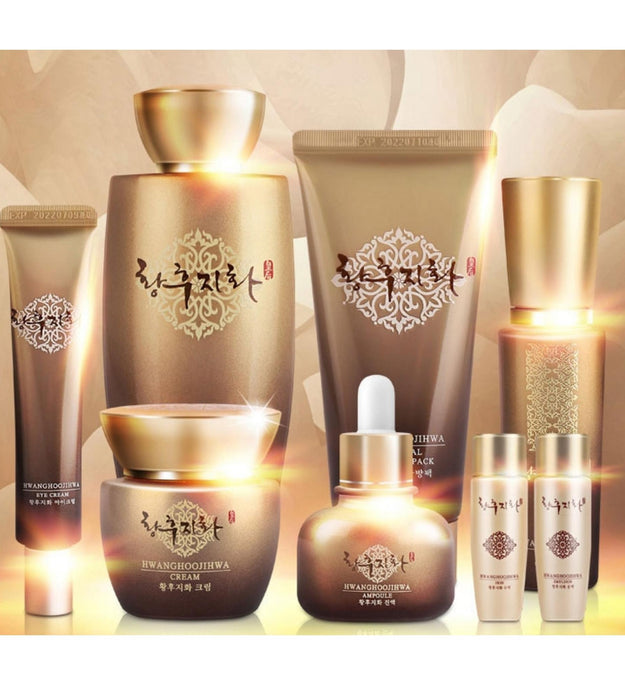 Hwanghujihwa Koreana Premium Herbal Cosmetics 6 Items + 2 Travel Items + Shopping Bag Set