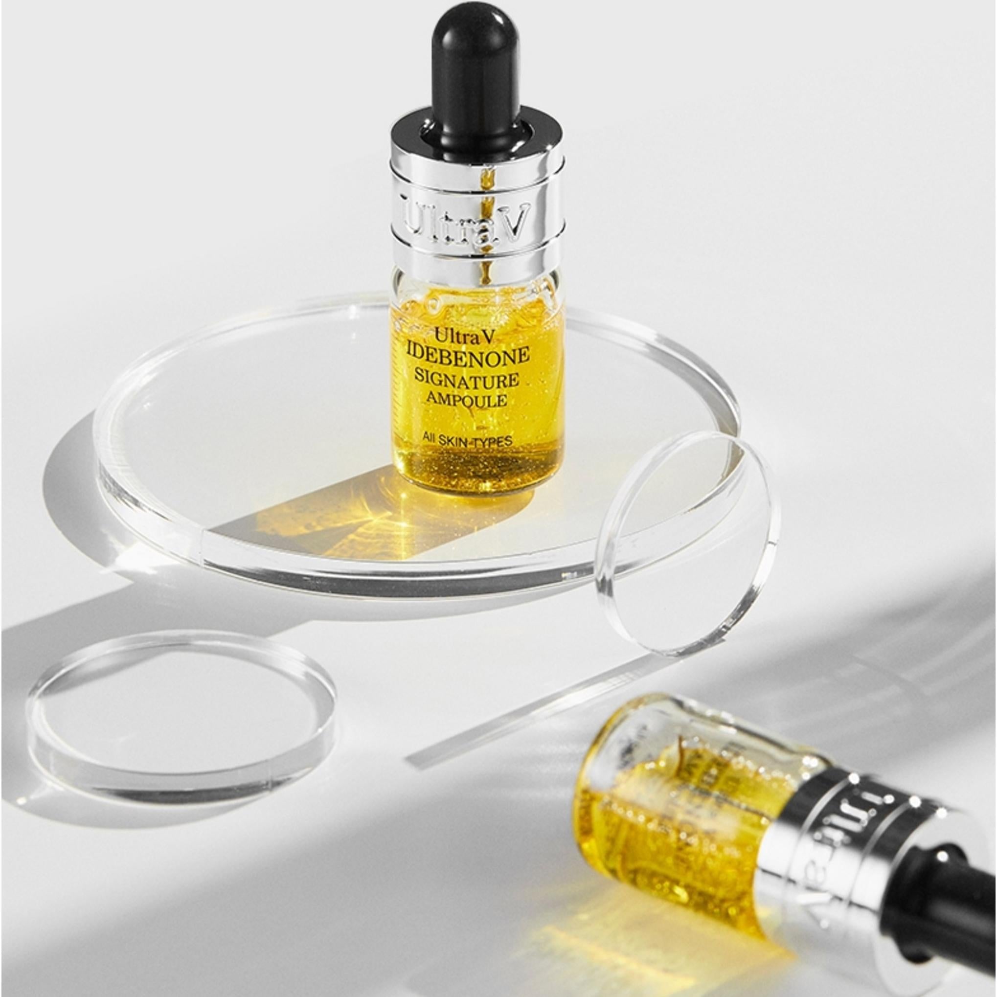 Ultra V Idebenone Signature Ampulle Weiß 8 ml x 20 Stück + Essenz + Augencreme + Signature Ampullenbeutel 8 Stück Set