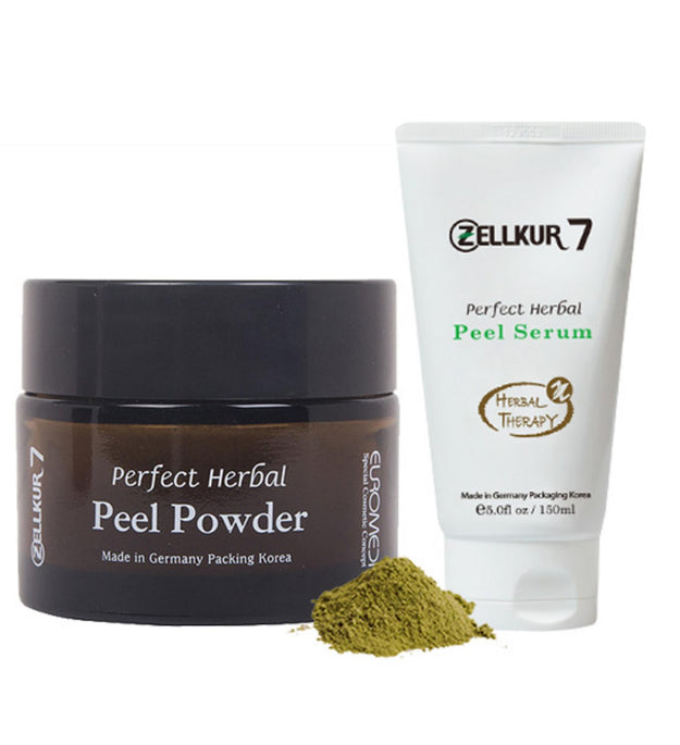 Gel Cure Perfect Herbal Peel Powder 20g + Peel Serum 150ml Set