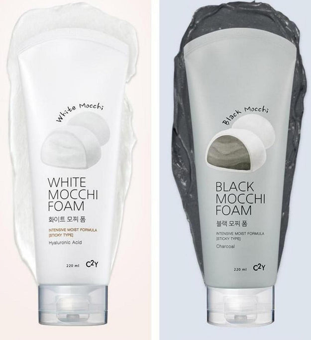 See2Y Mochi Cleansing Foam White 220ml + Black 220ml Set