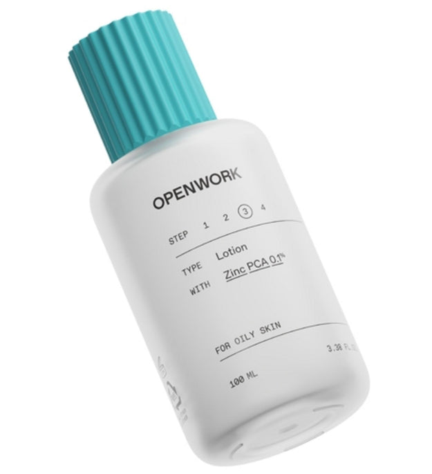Open work lotion for oily skin