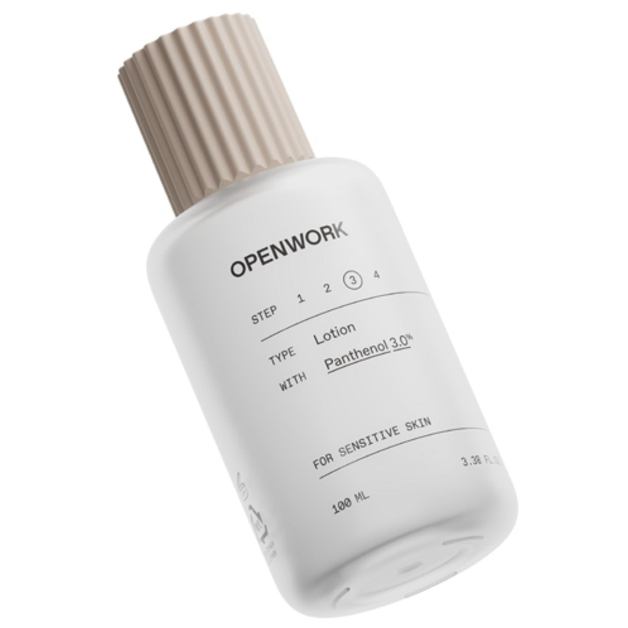 Loción calada para pieles sensibles.