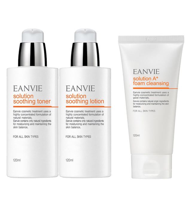 Envy Solution Skin 120ml + Lotion 120ml + Cleansing Foam 120ml Set