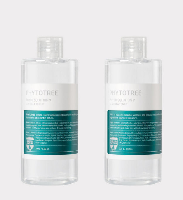Phytotree Solution 9 Centella Skin Toner Centella Asiatica Beruhigende, feuchtigkeitsspendende Hautbarriere, nährendes, saugfähiges Tuch, Champto