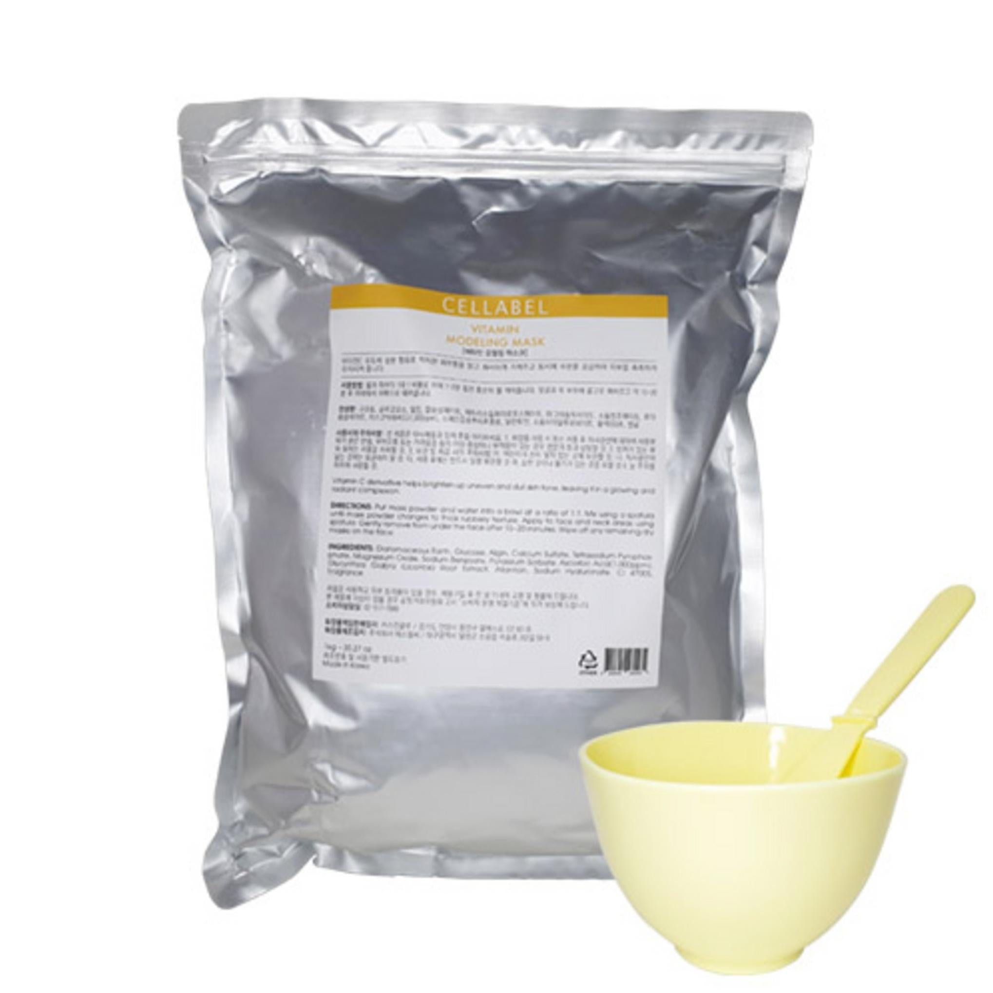 Cell Label Mascarilla Modeladora Vitamina 1kg + Pelota de Goma + Set Espátula