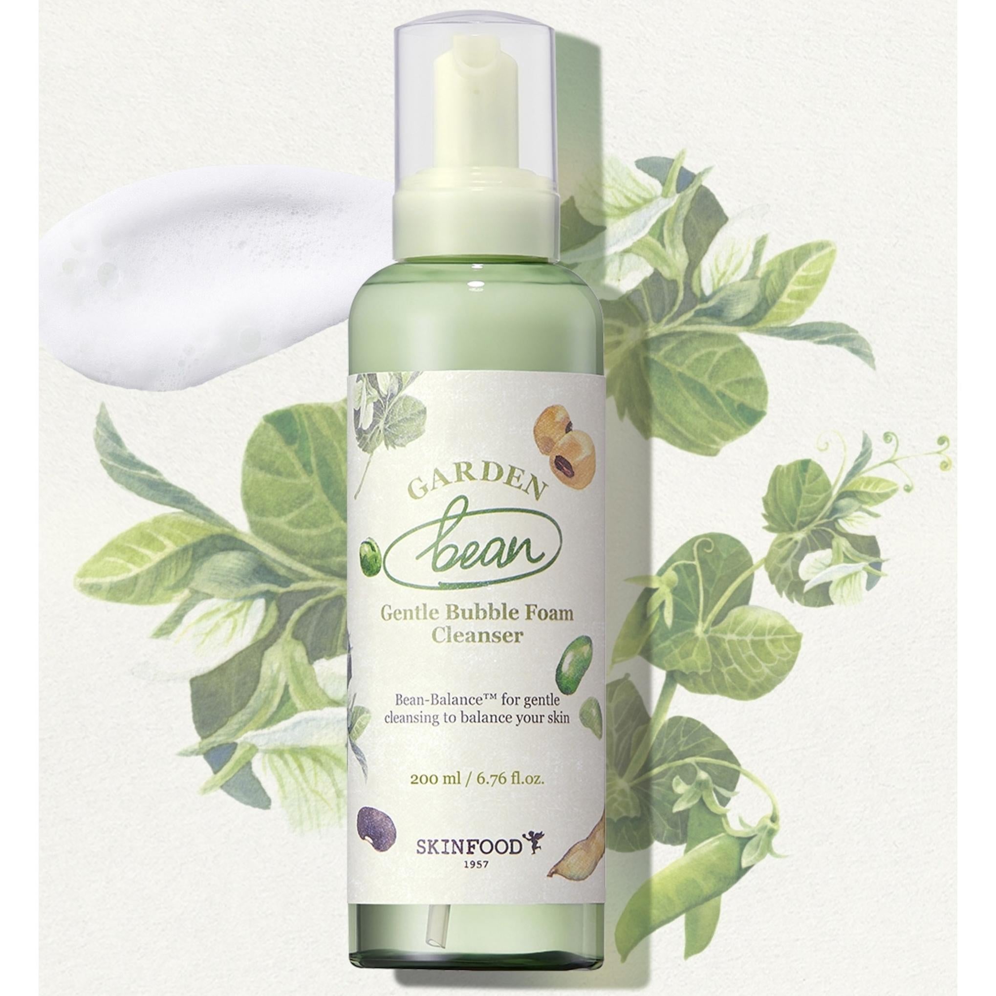 منظف ​​رغوي لطيف على شكل فقاعات من SKINFOOD Garden Bean