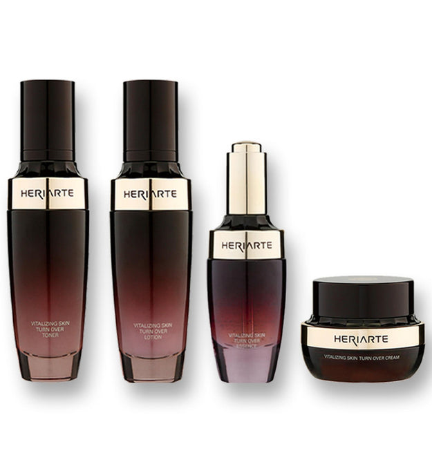 Heriate Skin Turnover Functional Toner + Lotion + Essence + Cream Set