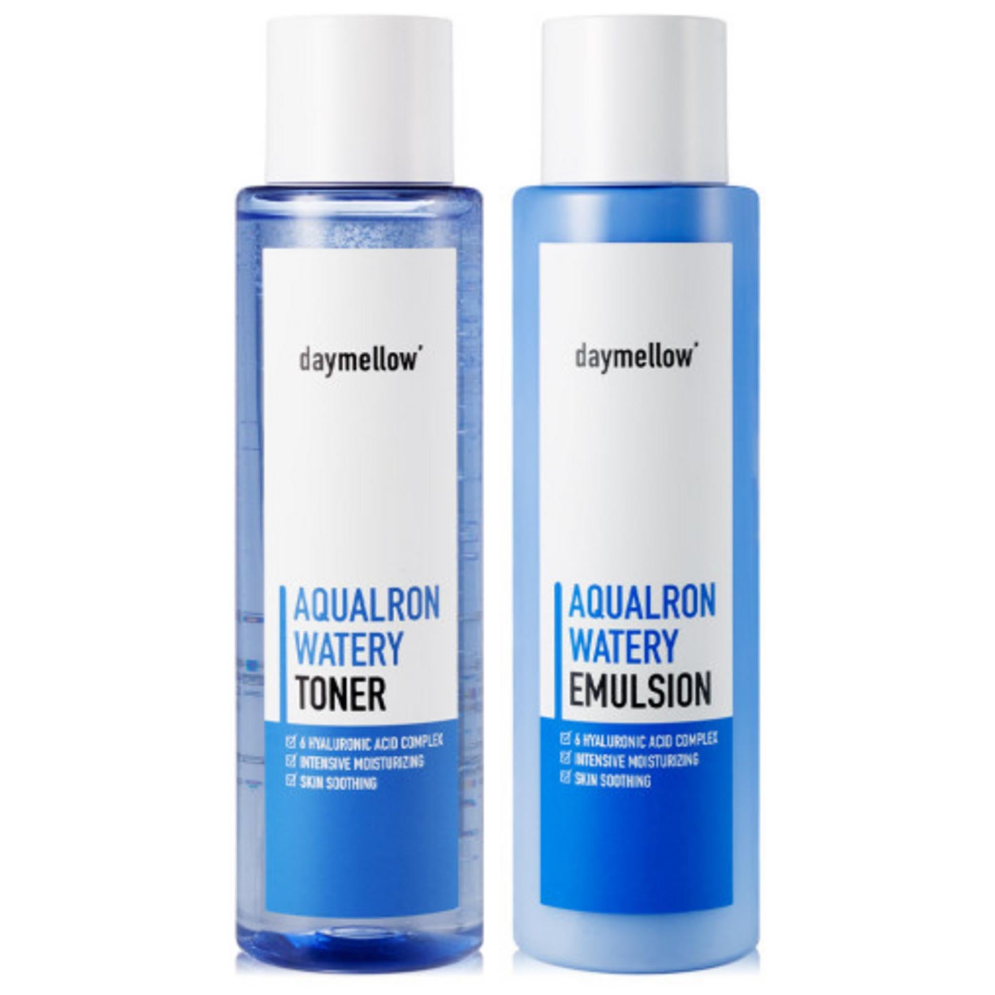 Daymellow Aqualon Watery Großraum-Toner 300 ml + Emulsion 300 ml Set