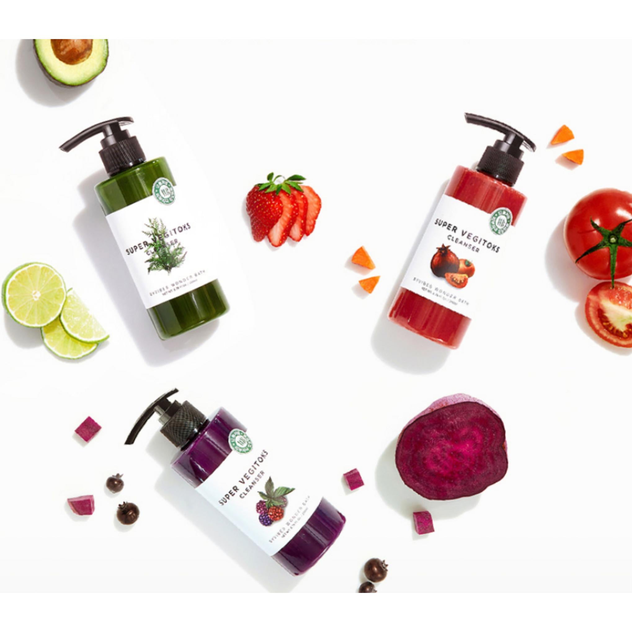 منظف ​​ووندر باث سوبر فيجيتوكس باللون الأخضر