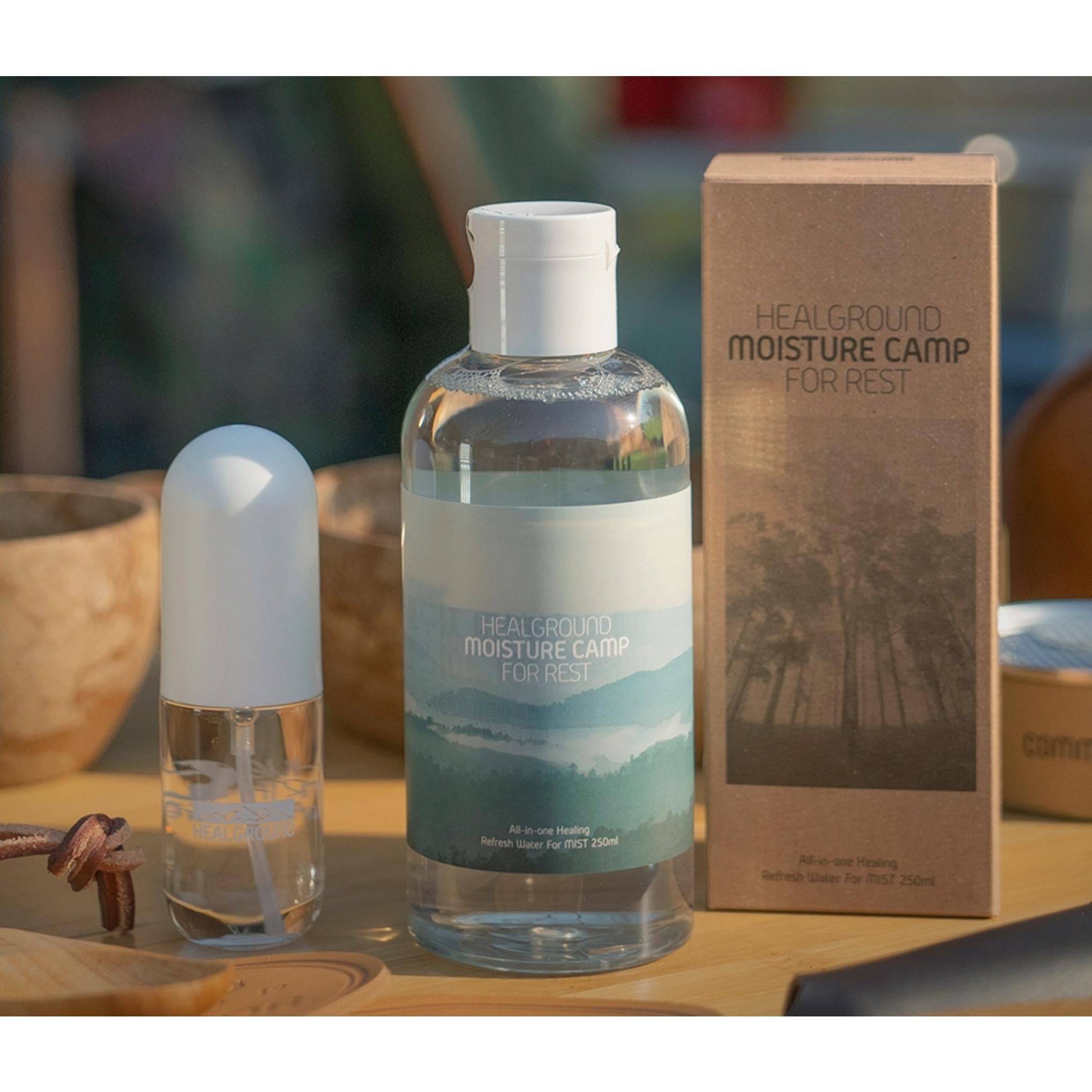 Hillground Moisture Camp Forest Nebbia Tutto-in-Uno 250ml x 2p + Set Bottiglia Vuota 30ml