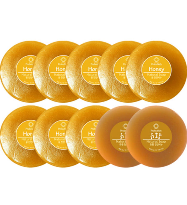 Probubbly Honey Soap 110g x 8p + Sulfur Soap 110g x 2p