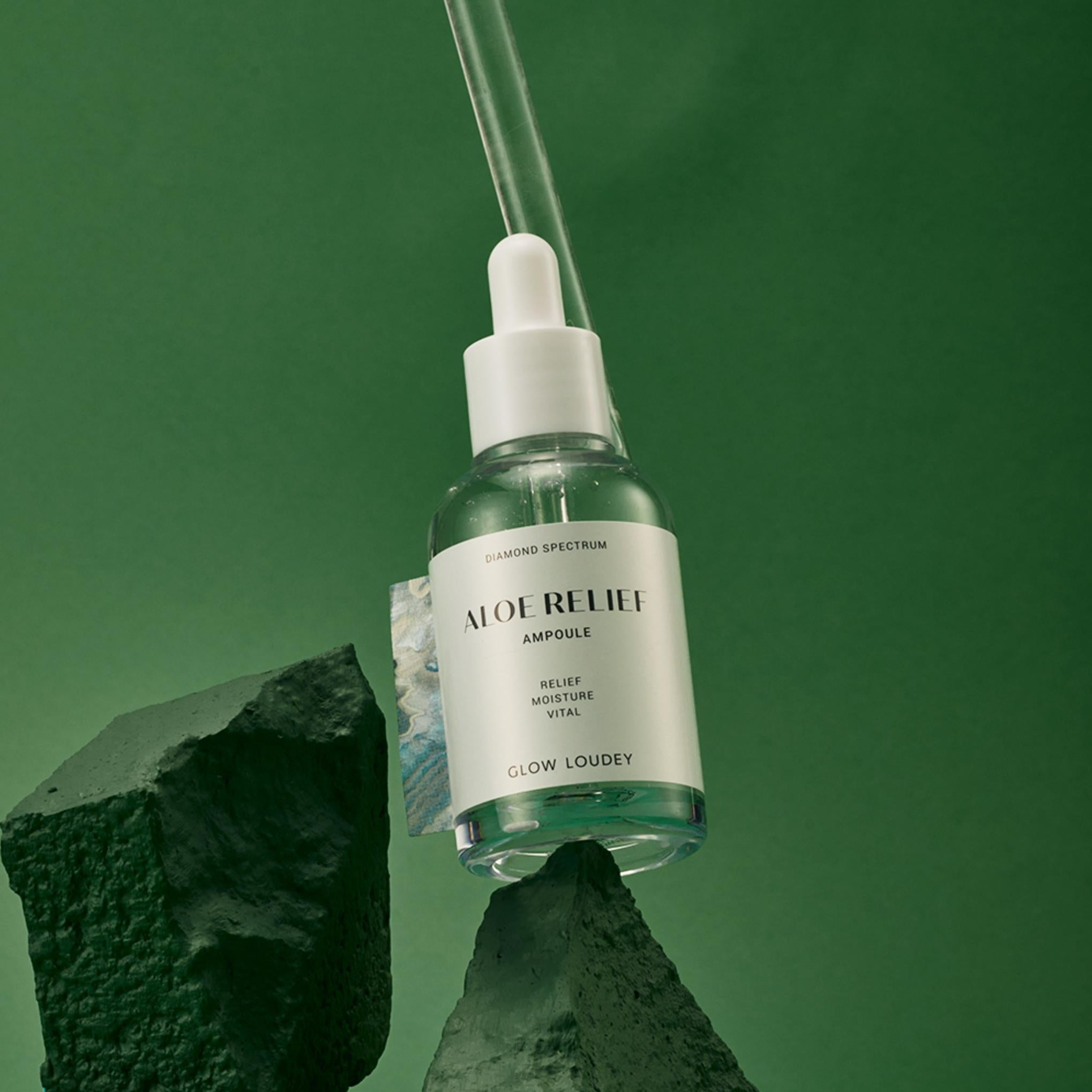 Ampola Glow Loudy Aloe Relief + Creme de Alívio Intensivo