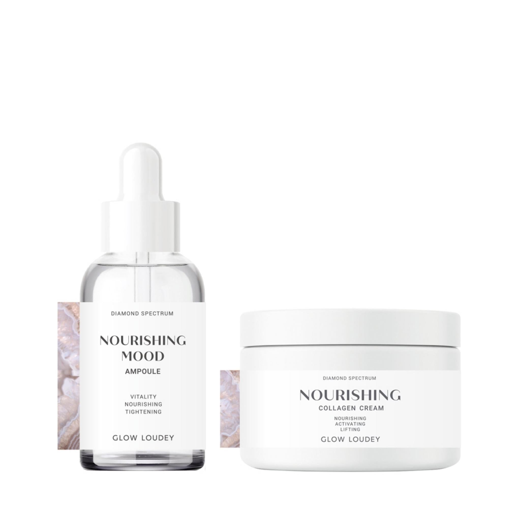 Glow Loudy Siero Nutriente per l'Umore + Crema Nutriente al Collagene