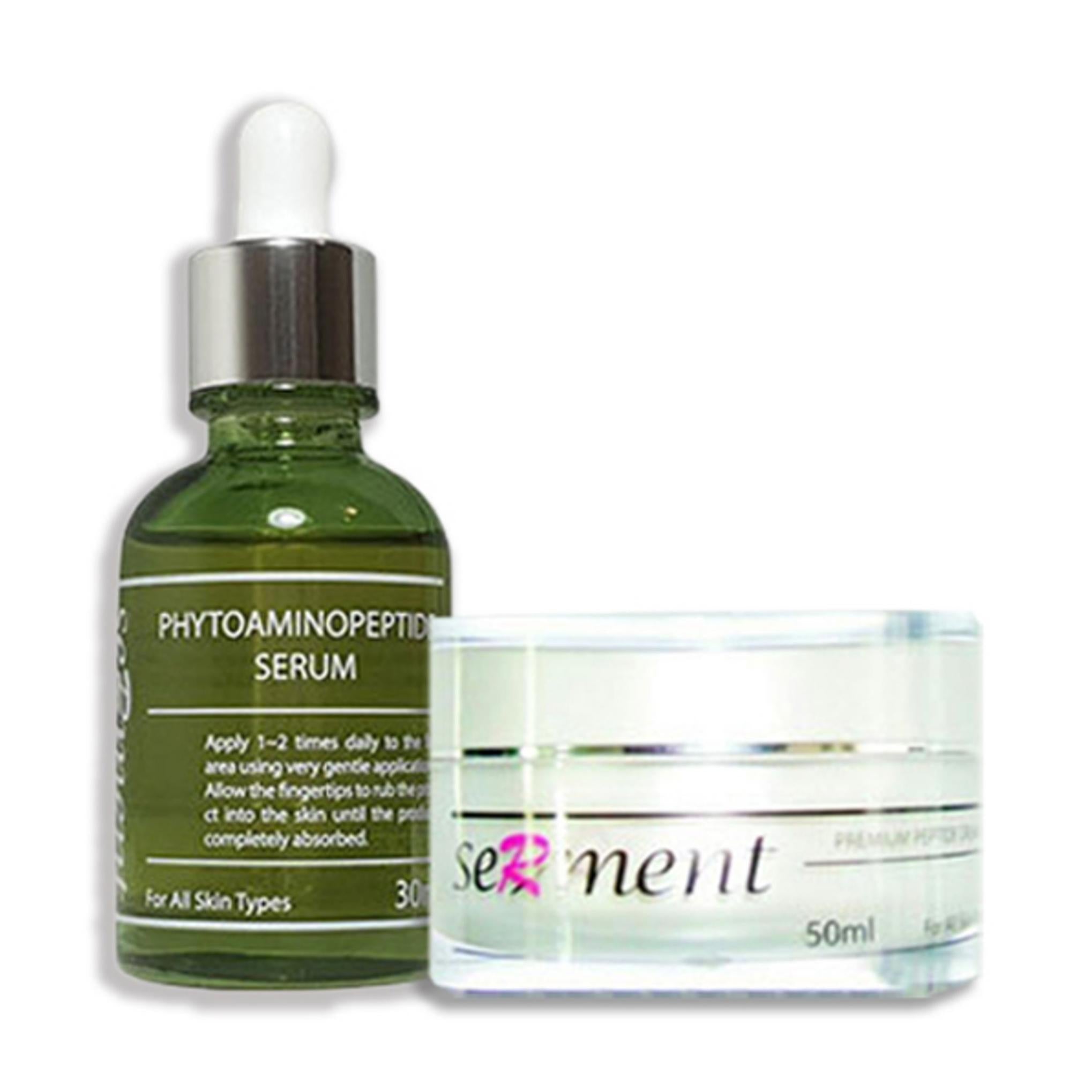 Набор Sermang Cosmetics: Премиум крем с пептидами 50ml + Фитоамино пептидная сыворотка 30ml