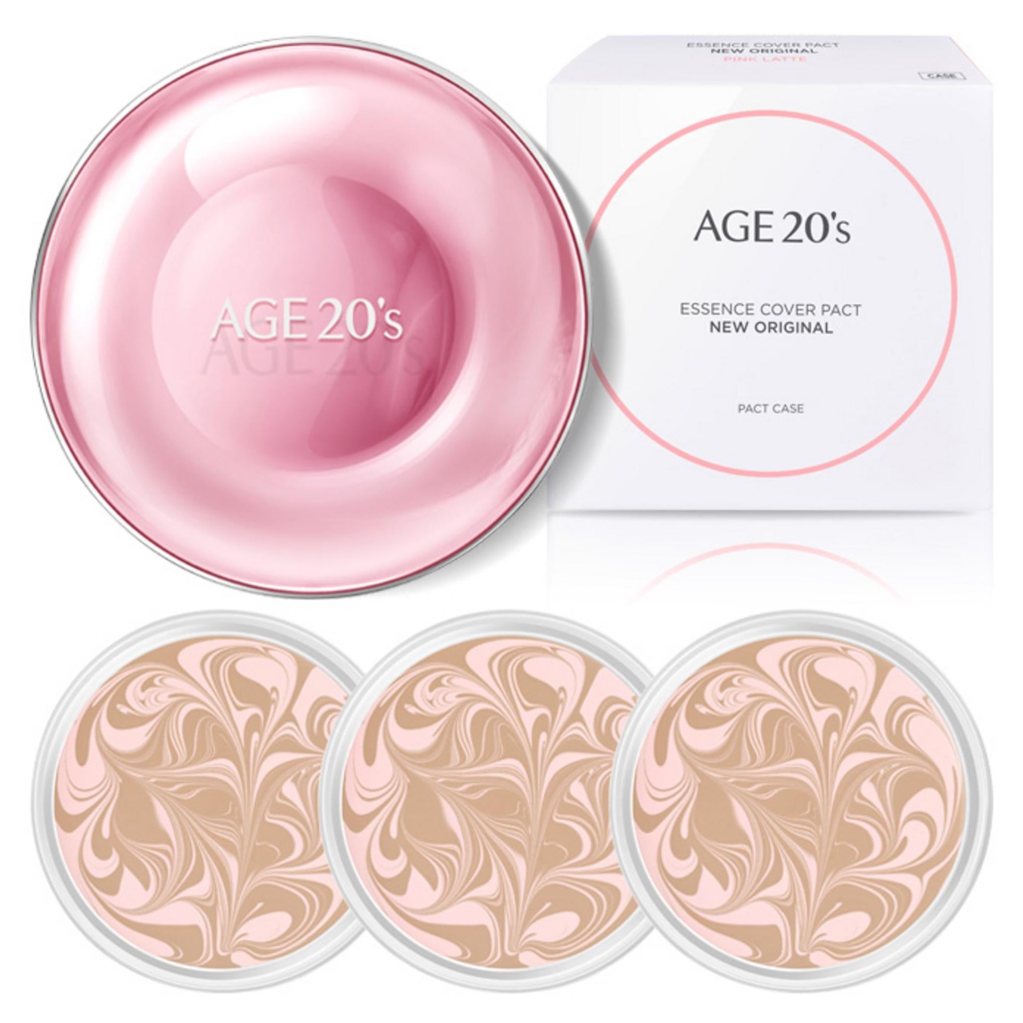 غطاء Age to Wennis Essence الجديد الأصلي باللون الوردي + عبوة 3 قطع