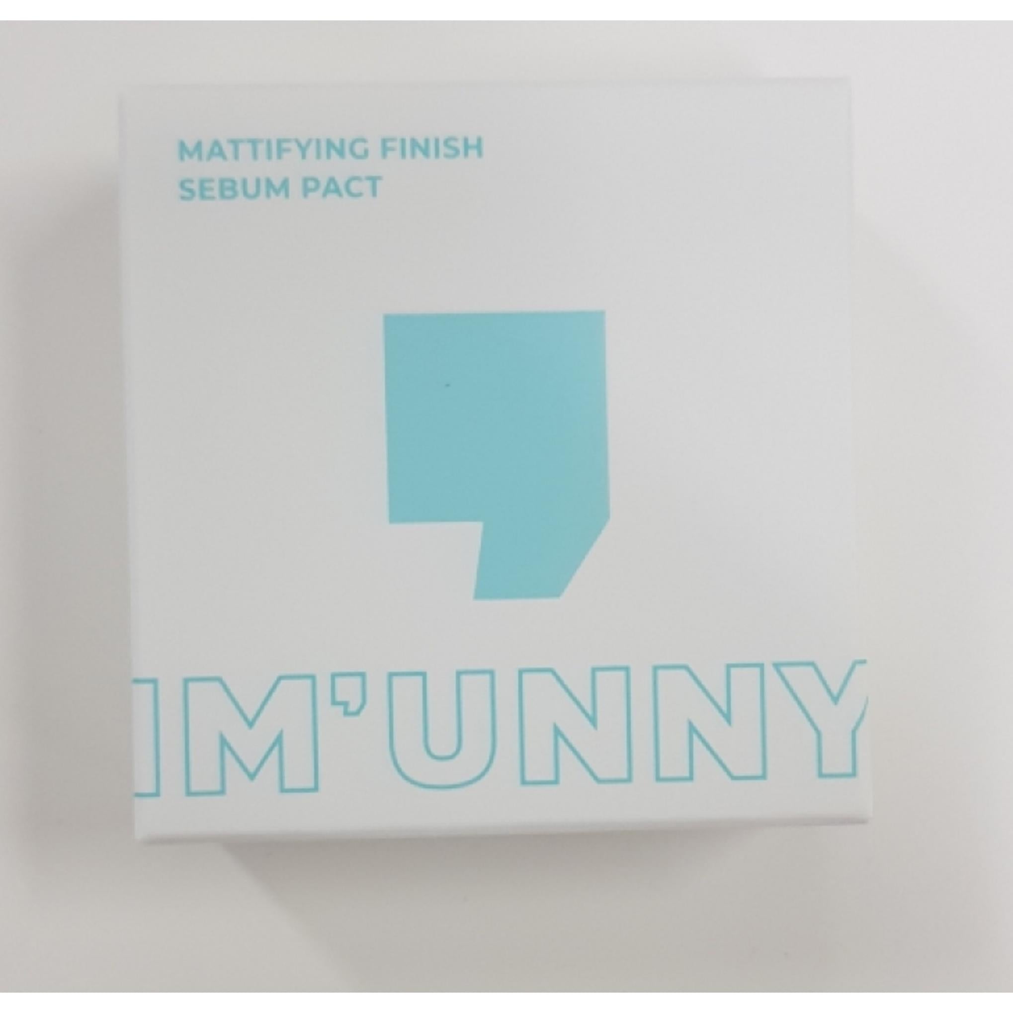 I'm unifying mattifying finish sebum oil blotting paper powder pact