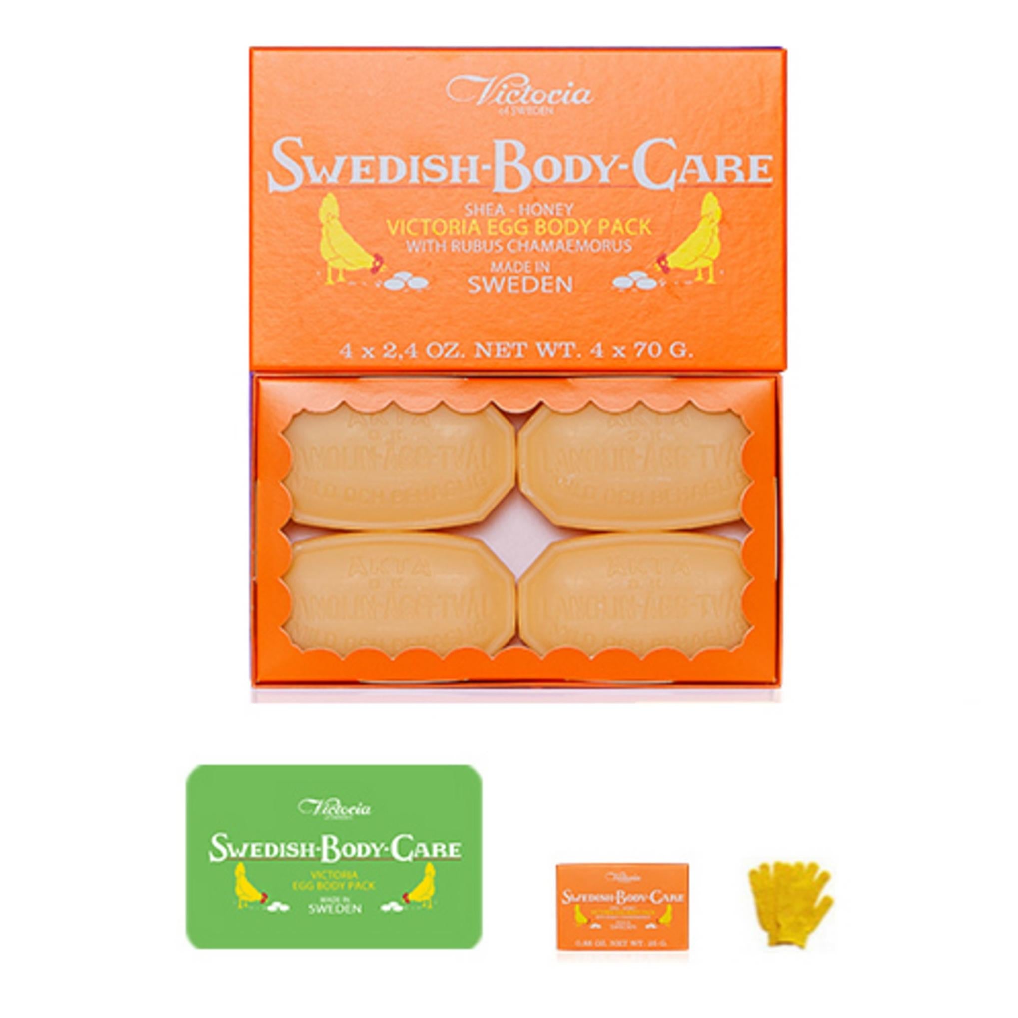 Victoria Suède Egg Pack Body Cloudberry + Gants de douche Livraison aléatoire