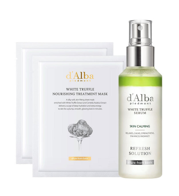 Dalba Sérum Apaisant Rafraîchissant À La Truffe Blanche 100 ml + Masque Soin Nourrissant Coffret 2p