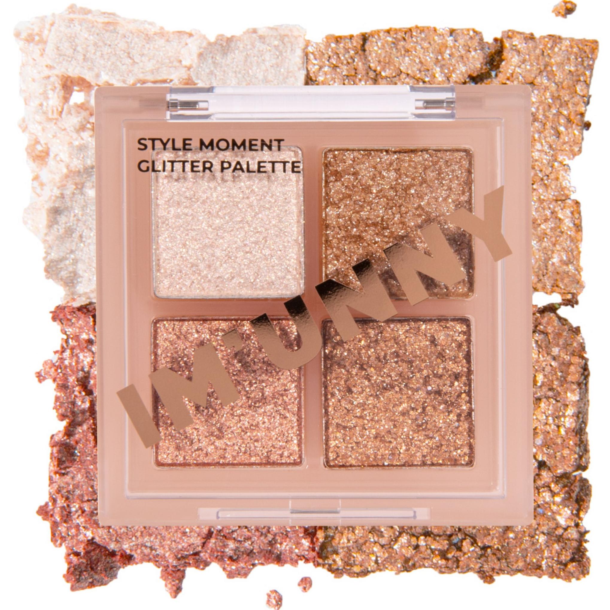 Soy Uni Style Moment Paleta de Sombras de Ojos con Brillo 4 Colores 3,5g