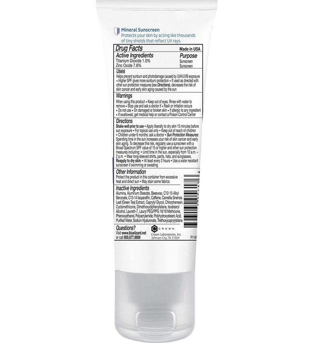 Crème solaire australienne visage sensible SPF30+ Blue Lizard