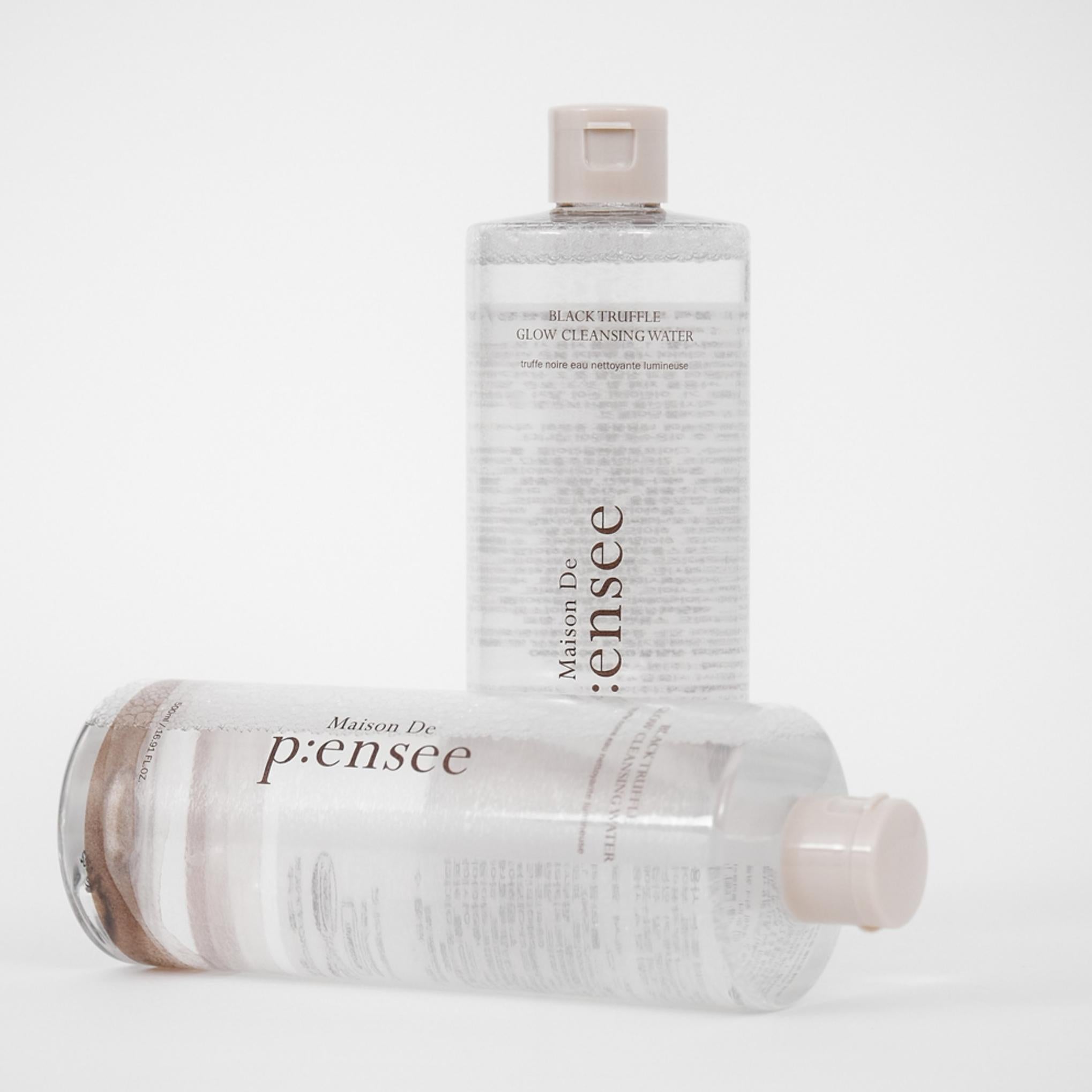 Agua limpiadora con brillo de trufa negra de Maison de Pense