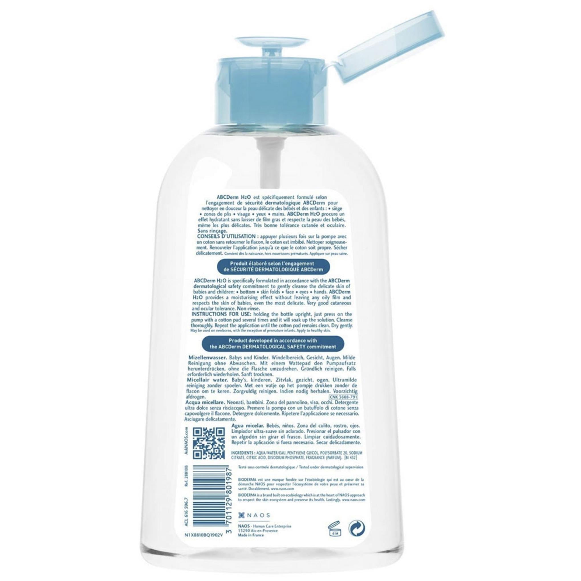 Limpiador de agua micelar Bioderma ABCderm H2O