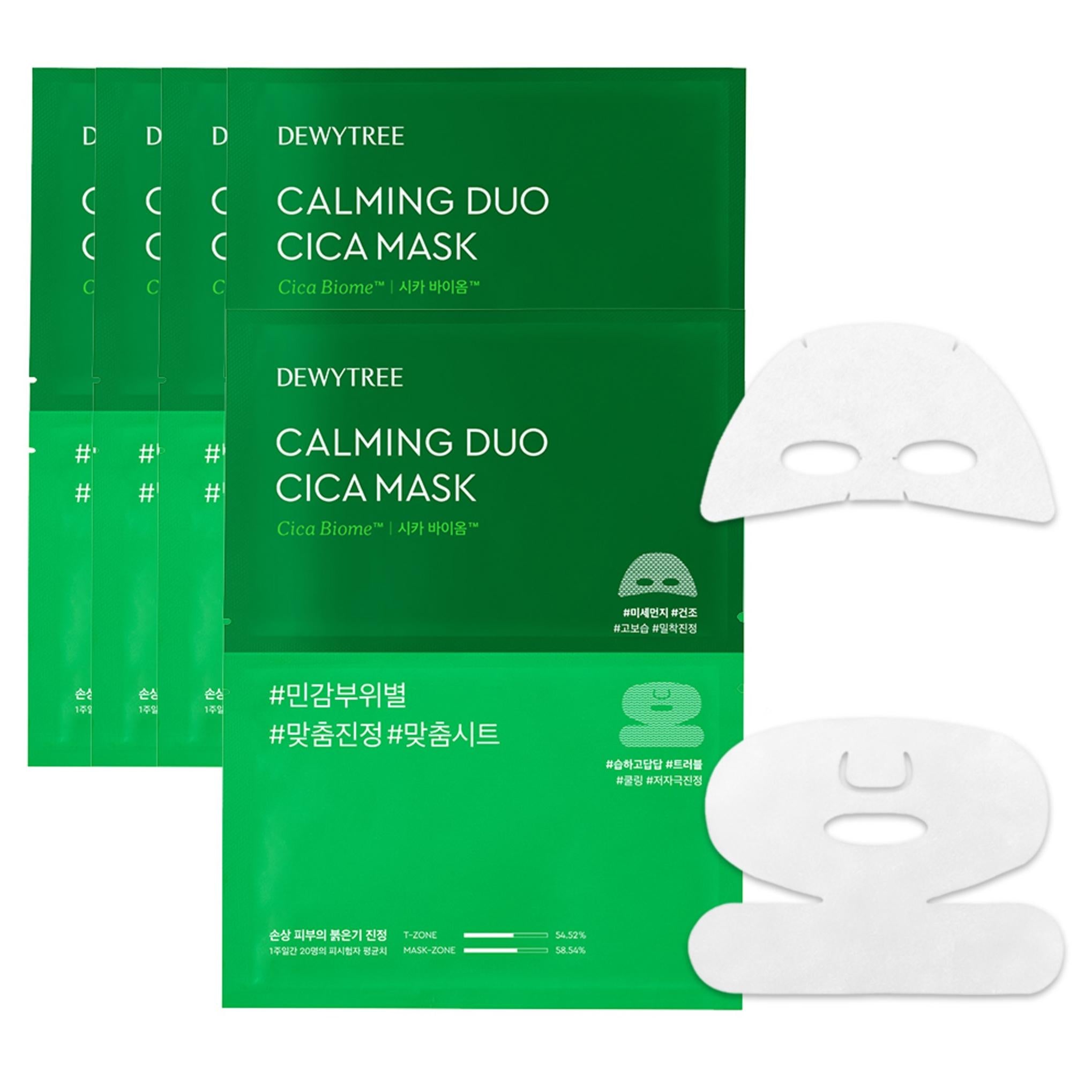 Dewytree Calming Duo Cica Sheet Mask Pack