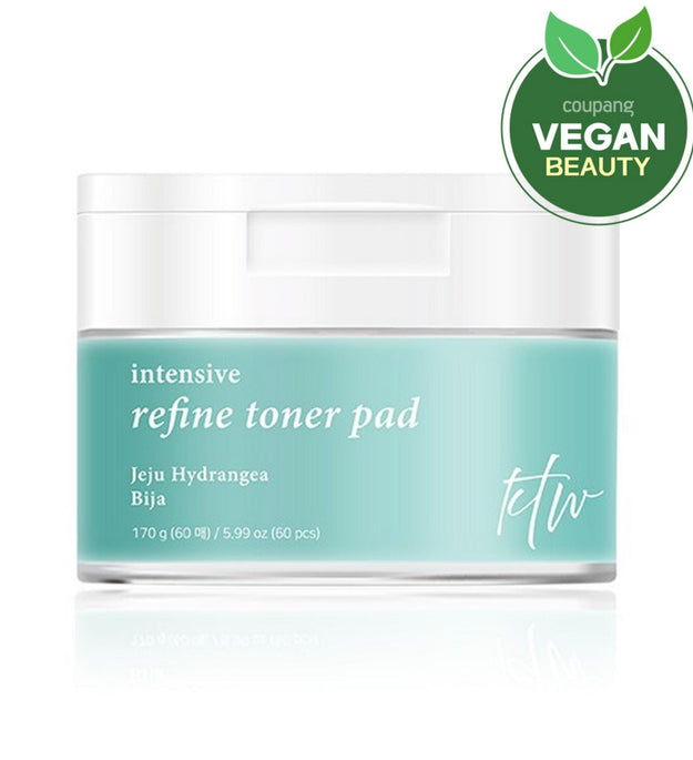 KT W Intensive Eoseongcho Weak Acid Cotton Vegan Toner Pads 60 Sheets