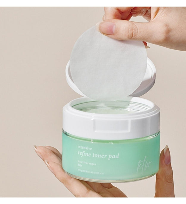 KT W Intensive Eoseongcho Weak Acid Cotton Vegan Toner Pads 60 Sheets