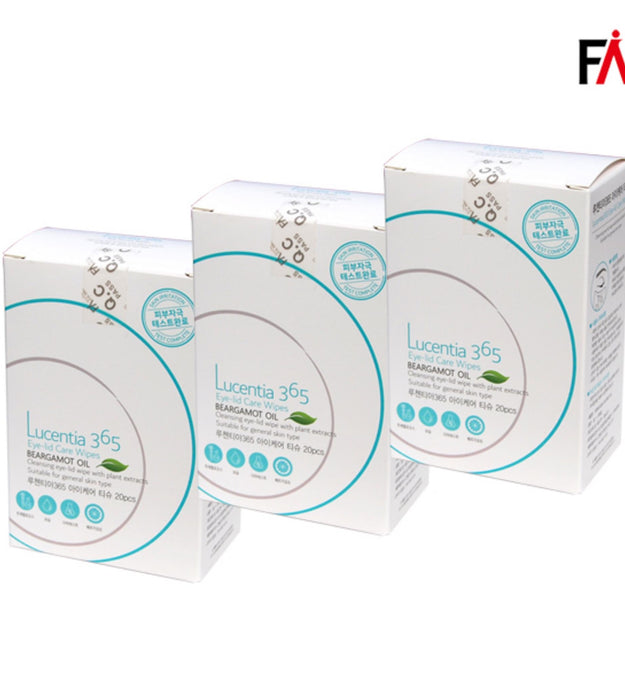 Lucentia 365 Eye Care Tissue Eye Cleaner Eyelid Cleansing Eye Clean Cleans around the eyes