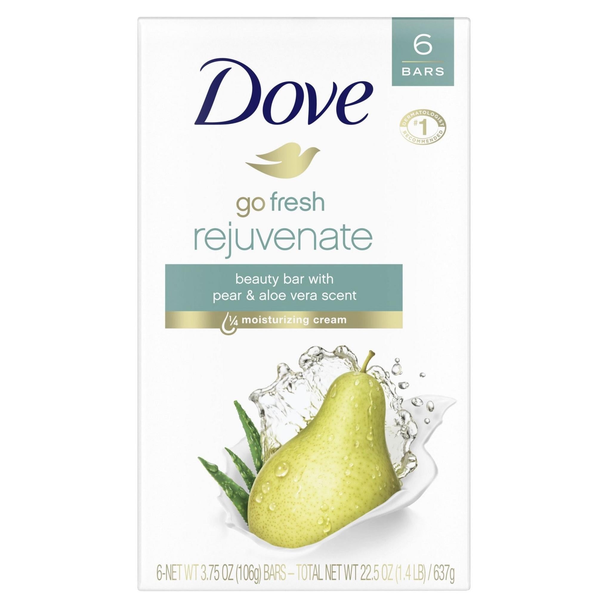 Dove Go Fresh Rejuvenate Beauty Bar Birnen- und Aloe-Vera-Duft