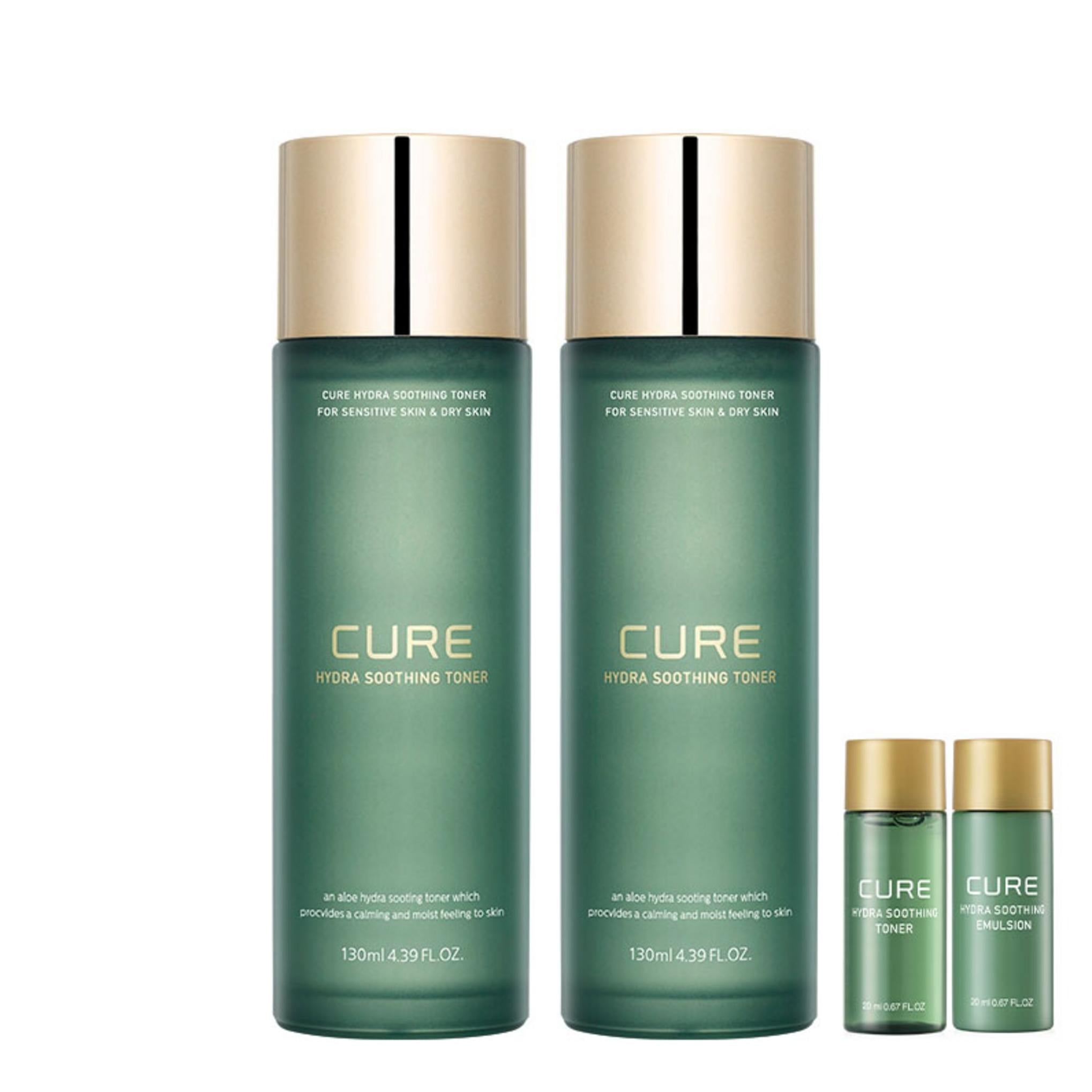 Kim Jung-moon Aloe Cure Hydra Tonique Apaisant 130 ml 2P + Tonique + Émulsion 20 ml 2P