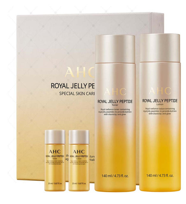 AHC Royal Jelly Peptide Toner 140ml + 20ml + Lotion 140ml + 20ml Set