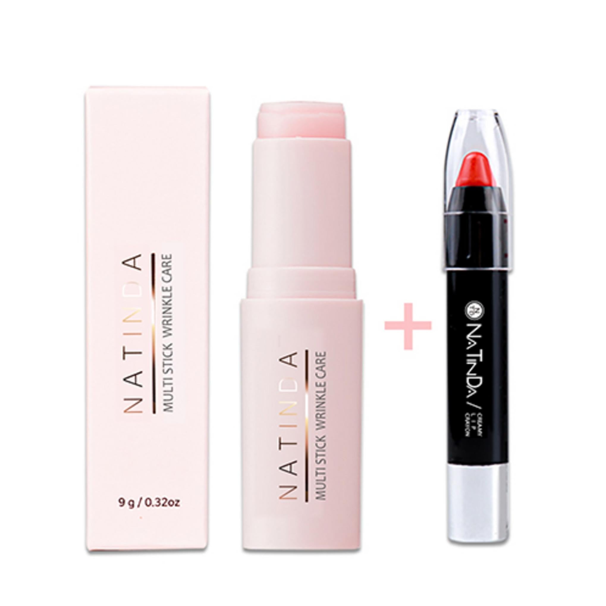 Set Natinda Multi Stick antirughe 9g + Natinda Creamy Lip Crayon 3g