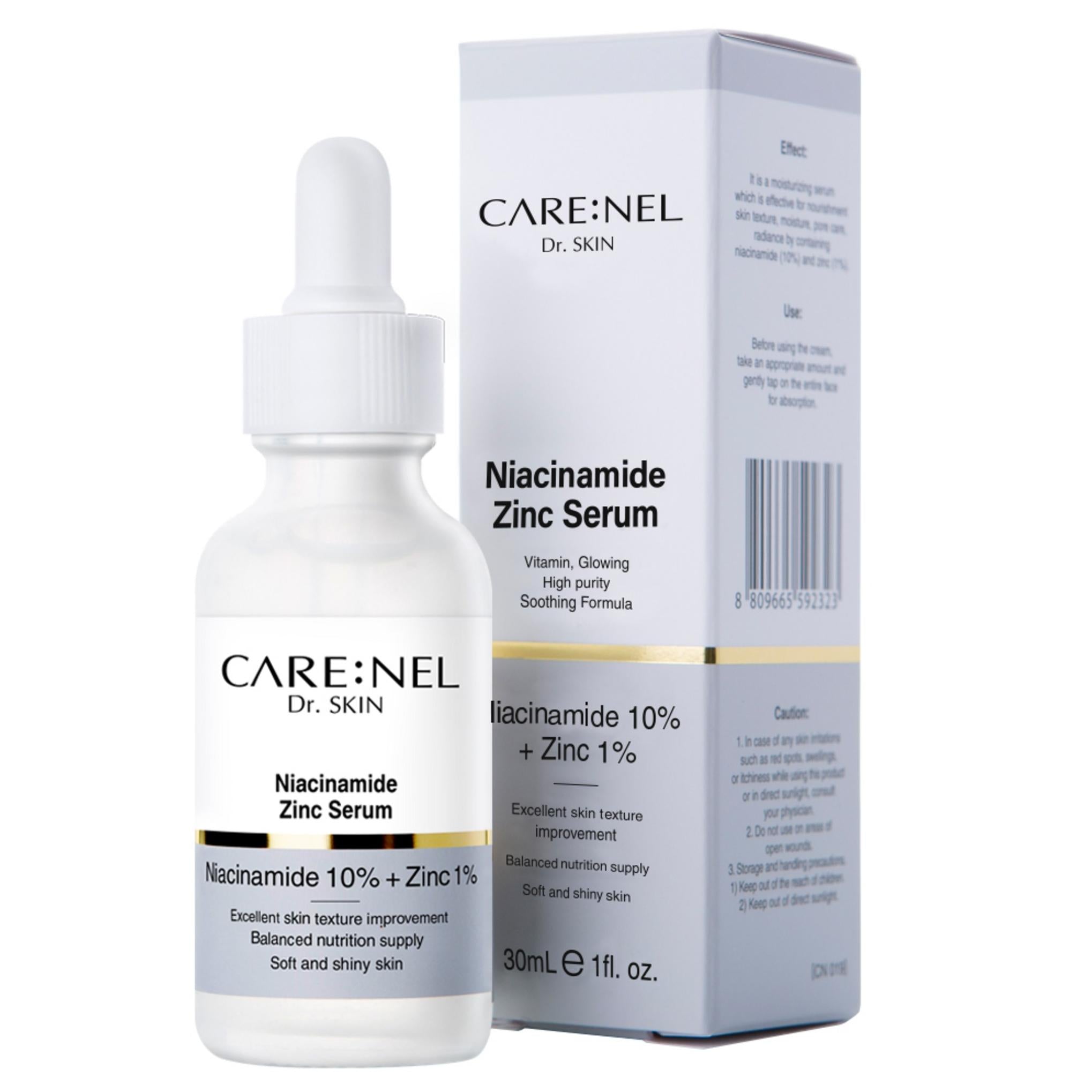 Siero Carenel Niacinamide Zinco Niacinamide 10% Cura Intensiva Illuminante