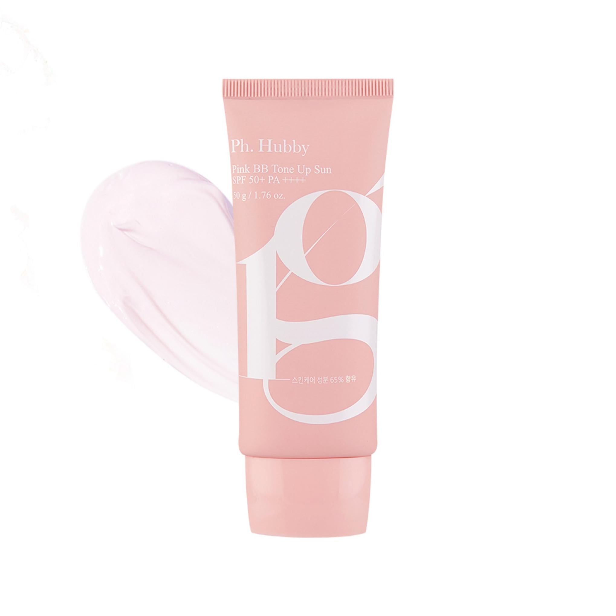 Crema Solar Tonificante BB Rosa Ph Hubby 50g Tubo SPF50 PA++++