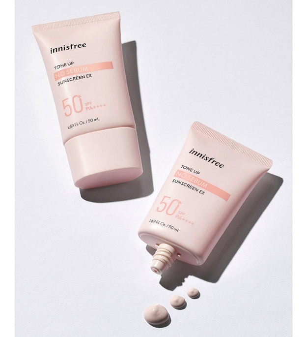 Innisfree Tone Up Protector solar sin sebo SPF50+ PA++++
