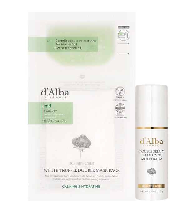 Dalba Double Sérum Tout en Un Multi Baume 10g + Pack Double Masque