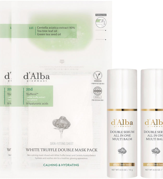 Dalba Double Sérum Tout en Un Multi Baume 10g x 2p + Pack Double Masque 2p