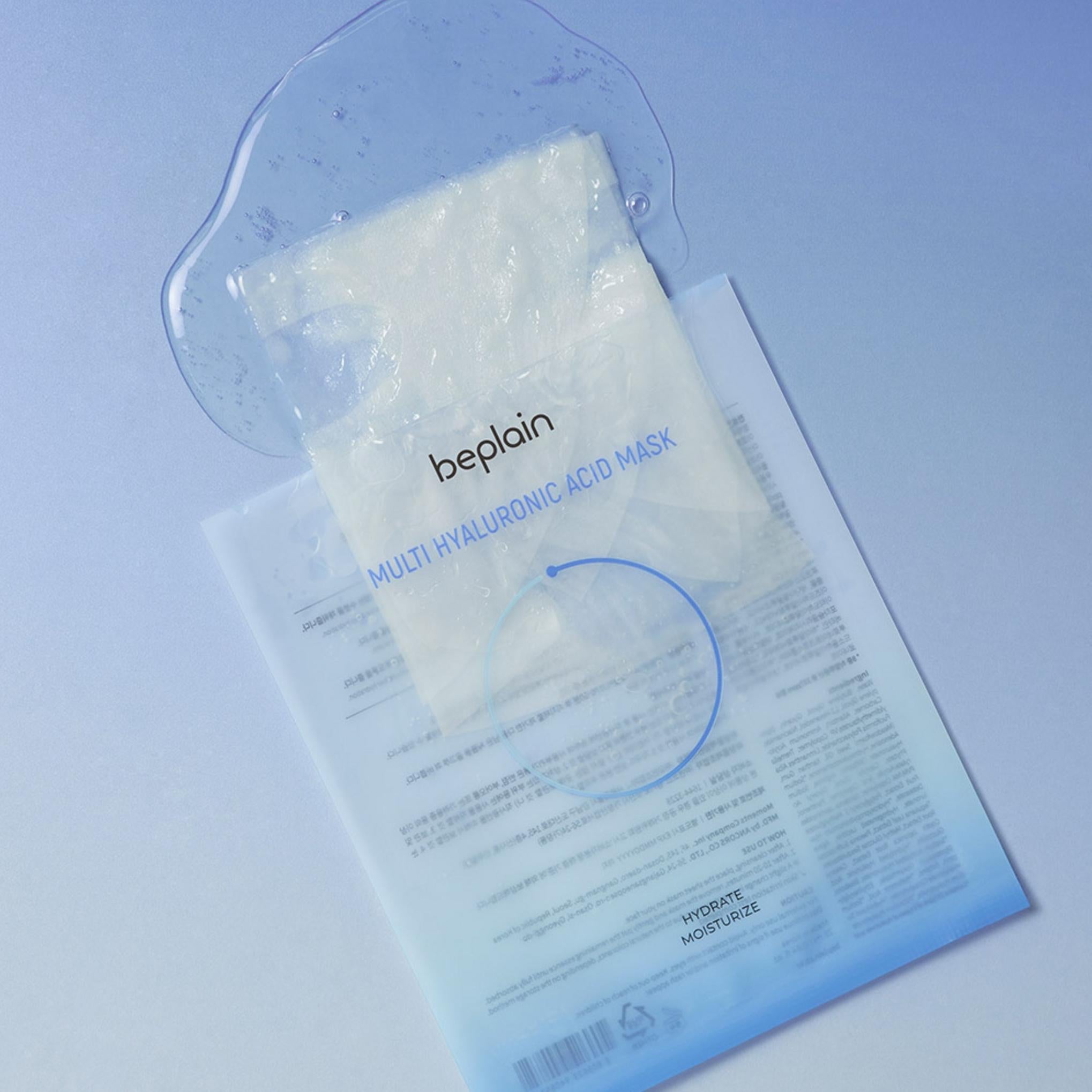 Máscara de ácido hialurônico Bee Plain Multi 25ml