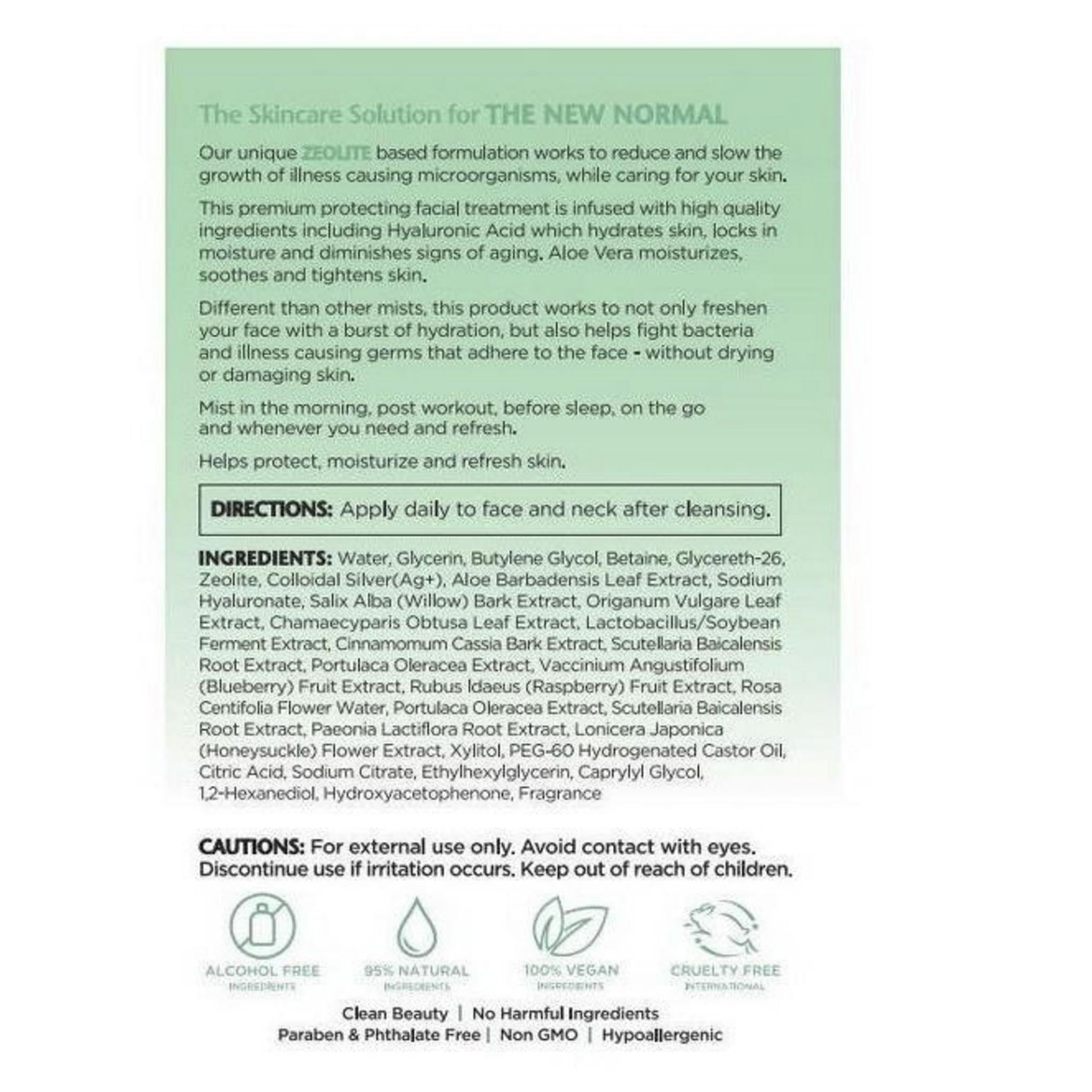 Fortify Spray Viso Protettivo con Acido Ialuronico e Aloe