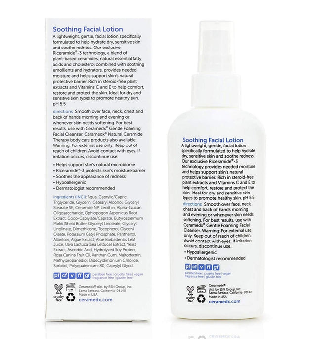 Ceramed X Soothing Facial Lotion Unscented
