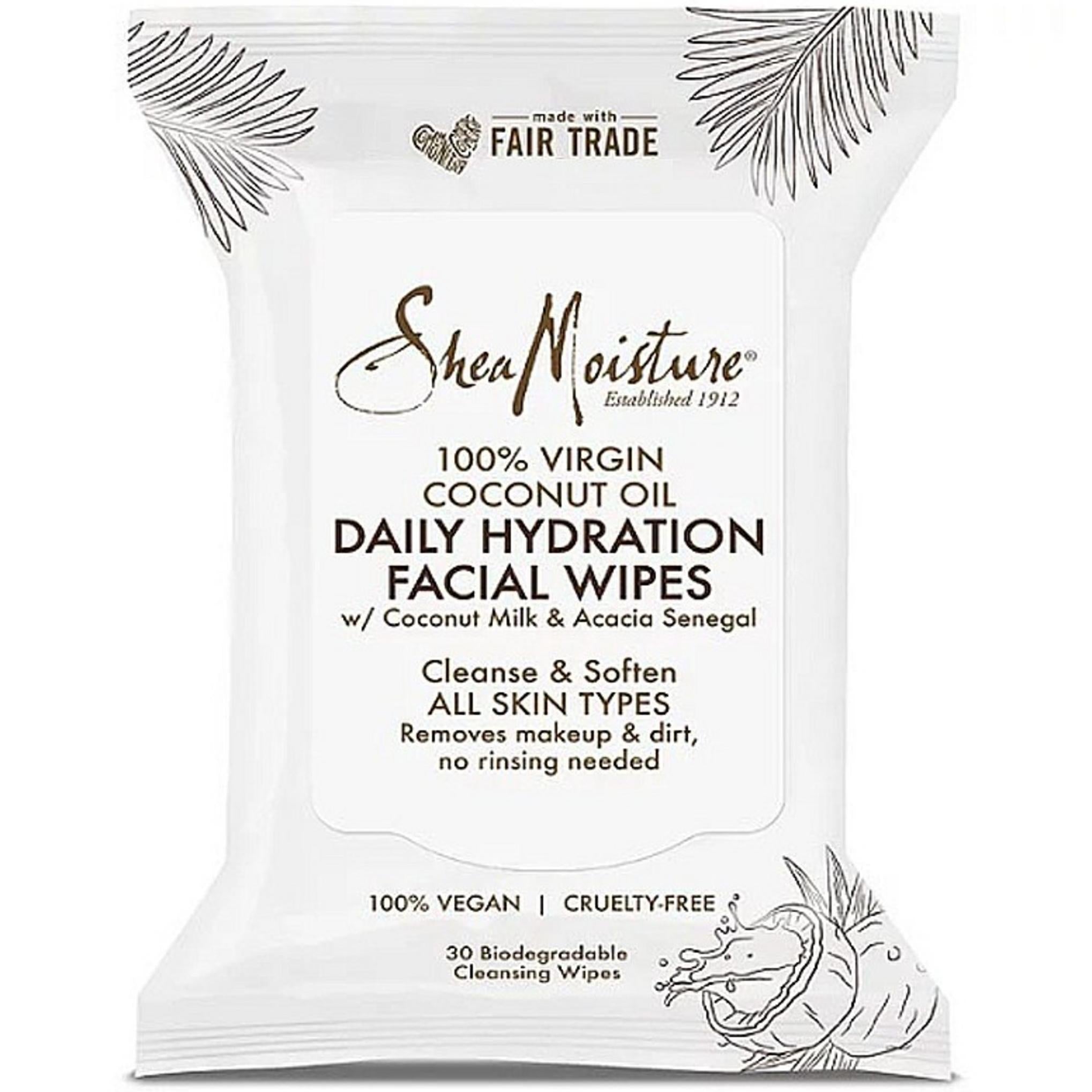 Shea Moisture Virgin Coconut Oil Daily Hydration Facial Wipes