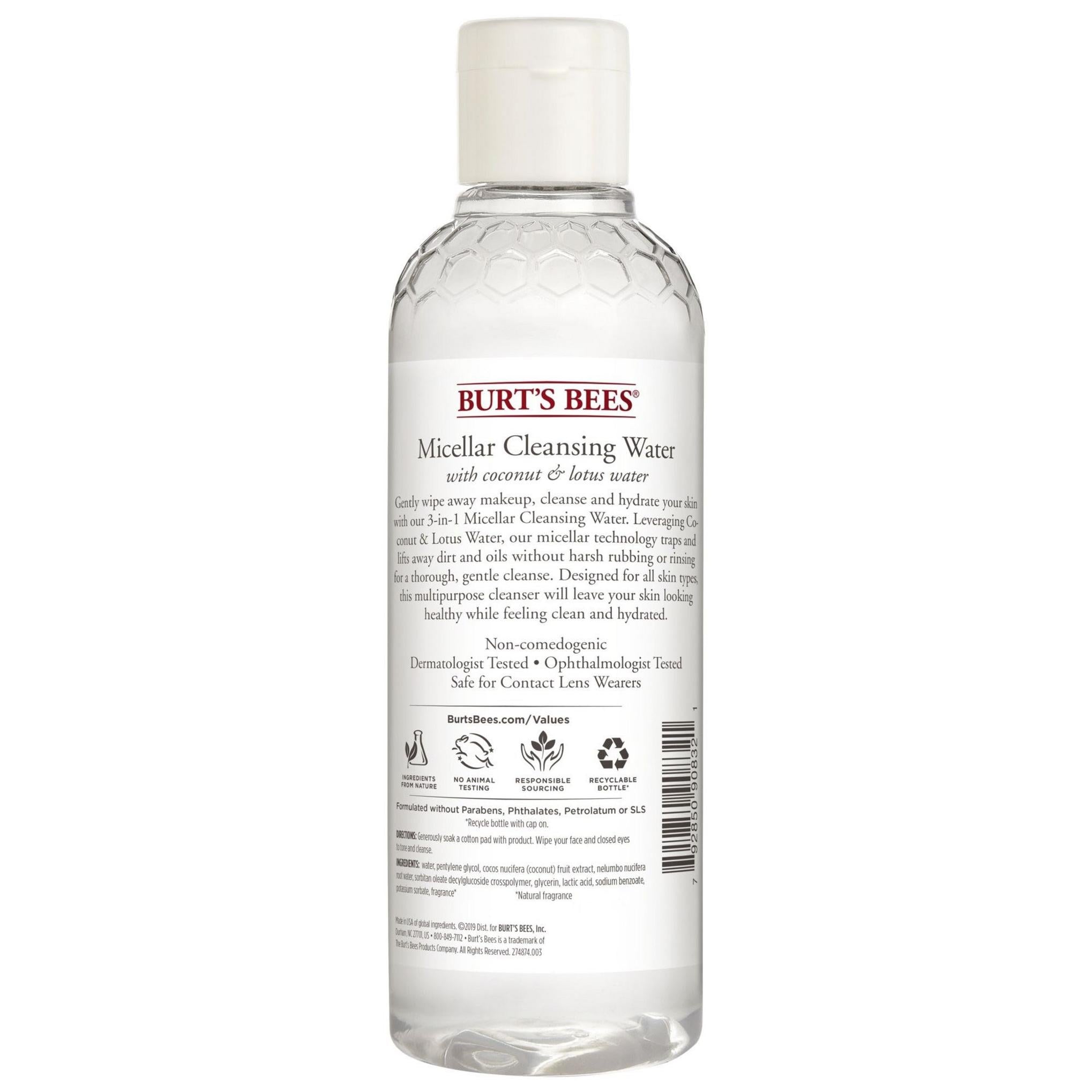 Burt's Bees Micellar Cleansing Water 3 in 1 Coconut & Lotus