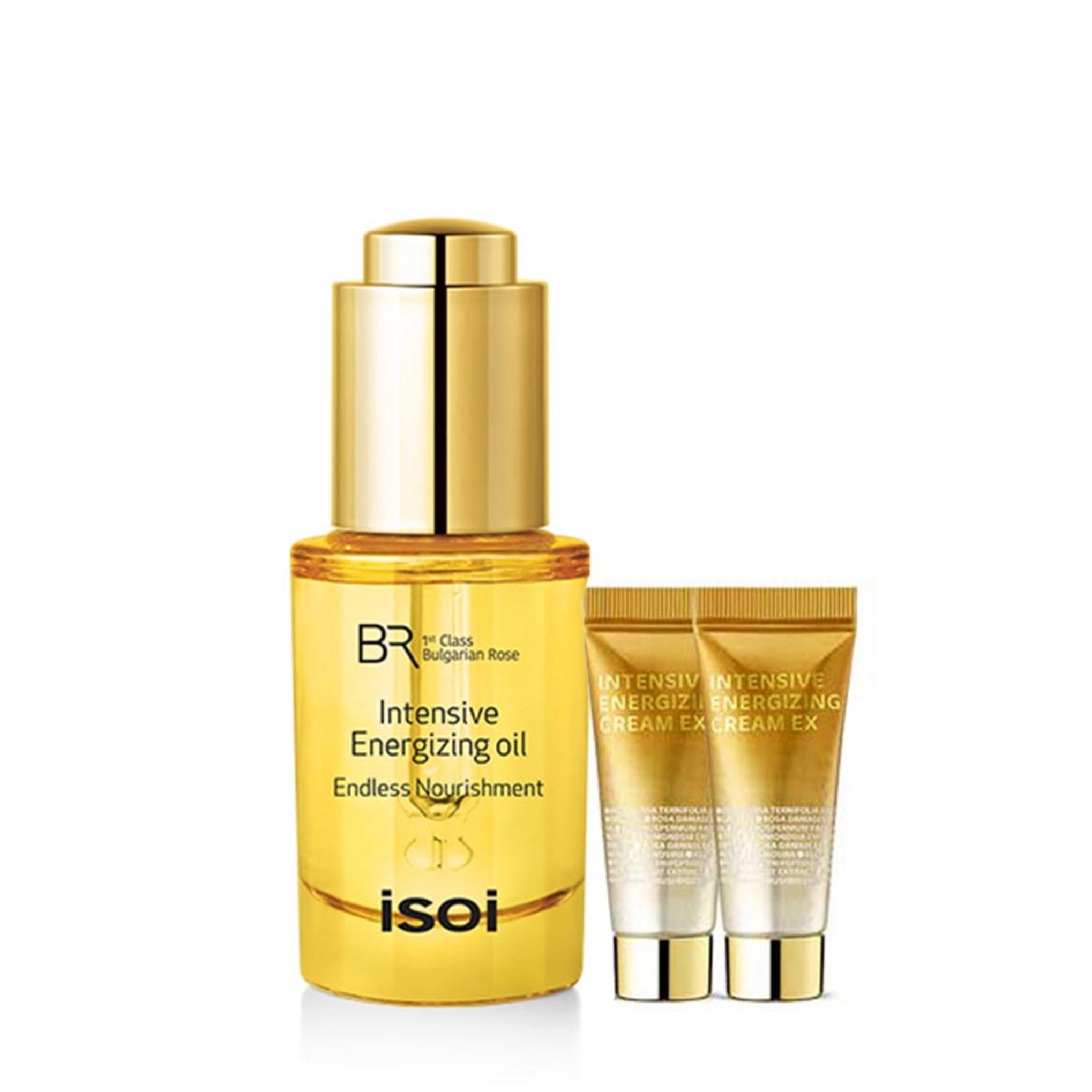 Isoi Bulgarian Rose Intensiv Energizing Oil 15 ml + Elastizitätscreme 7 ml x 2 Stück