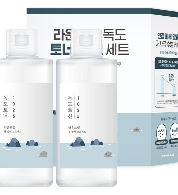 Round Lab Dokdo Toner 200ml + Lotion 200ml Set
