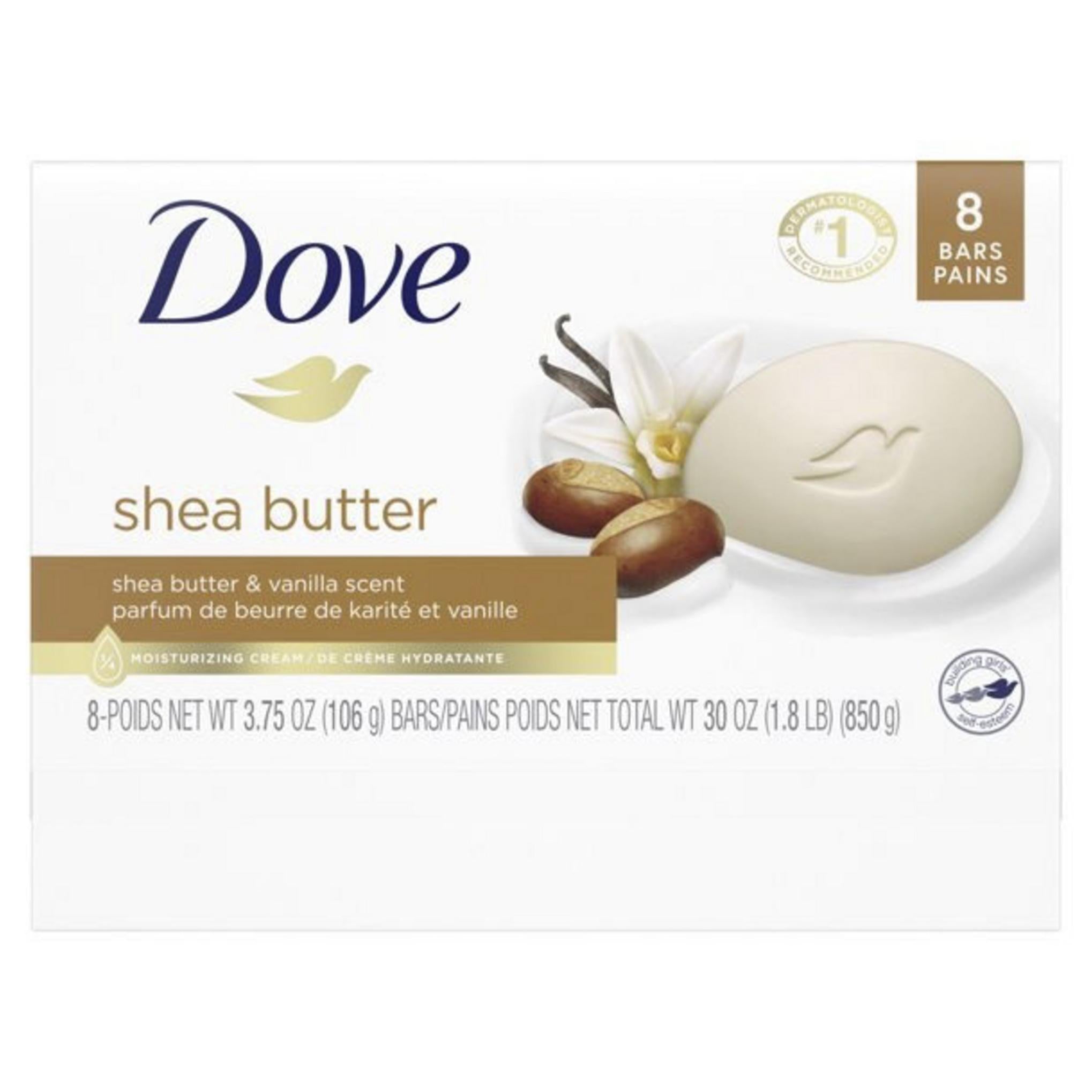 Мыло Dove Beauty с маслом ши и ароматом ванили, 8 шт.