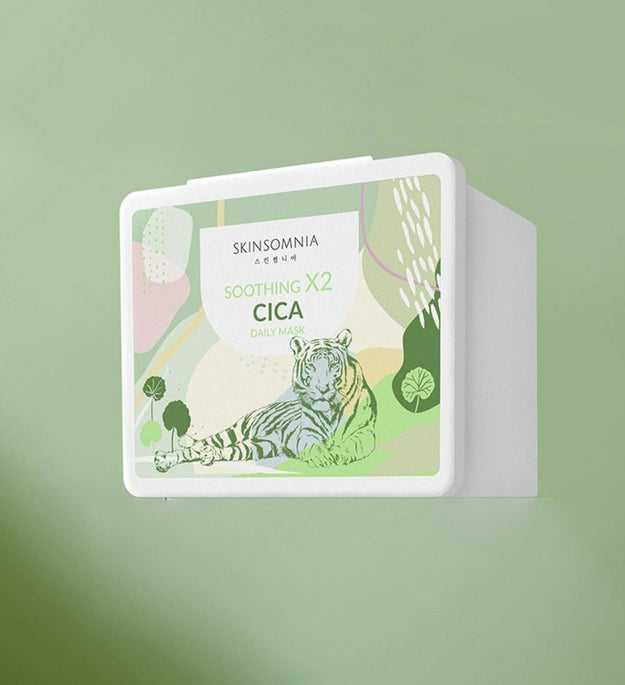 Pack de masques quotidiens apaisants SkinSomnia X2 Cica